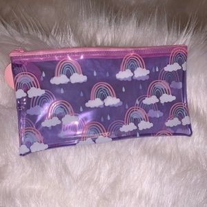 Rainbows and clouds pencil pouch